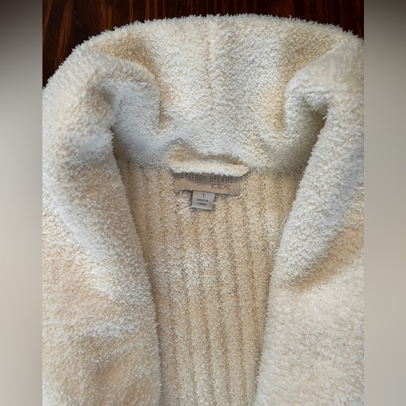 BAREFOOT DREAMS Eco CozyChic® Ribbed Robe Pearl Color - Picture 6 of 11